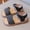 Black, variant on DuoJiaJ Girls Sandals For Toddlers And Kids Comfortable Adjustable Straps Lightweight Breathable Summer Casual Outdoor Play Shoes For Little Girls Age 2 9 Girls Sandals Open Toe Flat Size 8.5