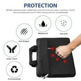 thumbnail image 2 of TSV 15.6 inch Laptop Shoulder Bag, Laptop Sleeve Case, Multi-Functional Waterproof Notebook Carrying Case with Strap Fit for MacBook Air/Pro Lenovo Acer Asus Dell Lenovo HP Samsung, 2 of 9