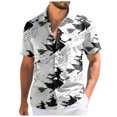 thumbnail image 7 of mgoYE Halloween Button Tshirts Men Ghost Reading Book T-Shirt Casual Fall Teacher Tee Tops Shirts for Man Size XL, 7 of 7