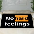 No Hard Feelings Door Mat Outdoor/Indoor Heavy Duty Non Slip Doormat