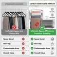 thumbnail image 4 of USTECH 8-Tier Organizer Metal Pants Hanger with Non Slip Swing Arms, 2 Pack, 4 of 6