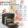 thumbnail image 6 of CUSIMAX Air Fryer Oven, 10-in-1 Convection Oven, 15QT Air Fryer Combo, Countertop Air Fryer Toaster Oven with Rotisserie & Dehydrator, Rich Accessories, Black, 6 of 7