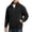 Black, variant on LYSMORA Men's Textured Quarter Zip Pullover Sweatshirt, Stand Collar Long Sleeve Loose Casual Athletic Tops with Side Hand Pockets