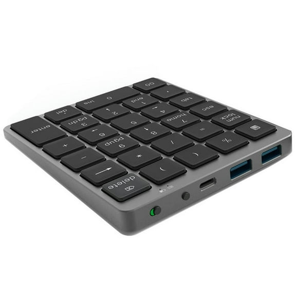 FOR N970 Wireless Numeric Keypad With USB HUB Dual Modes Morefunction Keys Mini Numpad For Accounting Tasks