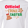 thumbnail image 4 of Inktastic Christmas Official Cookie Taster with Bell and Star Cookie Long Sleeve Youth T-Shirt, 4 of 5