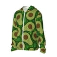 thumbnail image 2 of Pofeuu Big Colorful Avocados Print Sun Protection Outdoor Lightweight Full Zip UV Cooling Hoodie Long Sleeve Summer Clothing for Outdoor Hiking-Medium, 2 of 5
