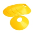 thumbnail image 1 of KAKOWELY 10 unidades de plato para entrenamiento de fútbol, cono, marcador de obstáculos, bandeja, disco de entrenamiento de fútbol, boca redonda normal (amarillo), 1 of 5