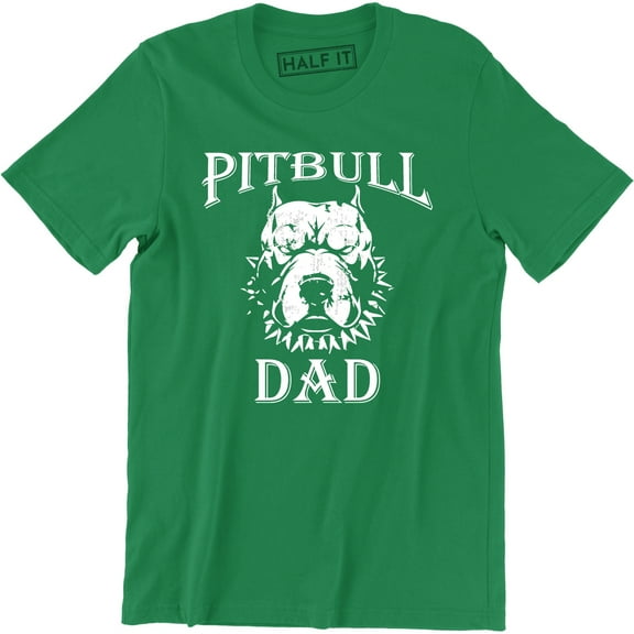 Pitbull Dad Men's Dog Pet Lover Fathers Day Funny Humor Super Hero T-Shirt