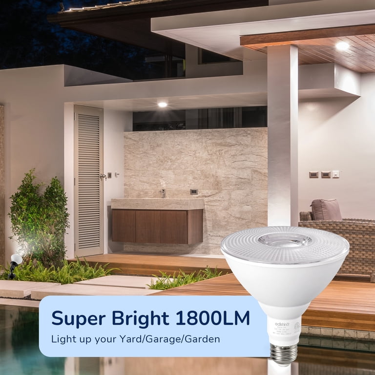 EDISHINE LED PAR38 Flood Light Bulbs, 18W Dimmable (4-Pack) photo 8