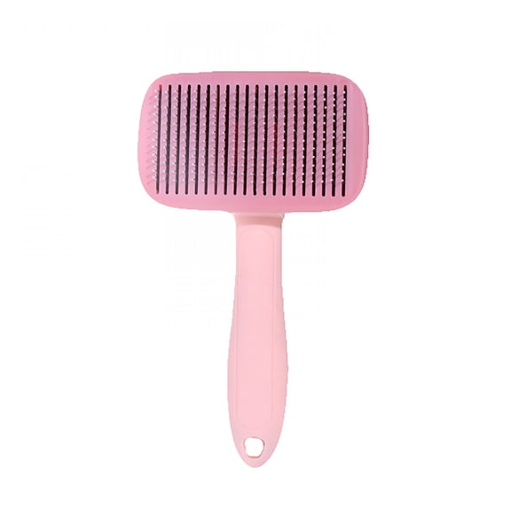 ACDANC Self-Cleaning Deshedding Brush for Dogs & Cats, Gentle Pet Grooming Tool with Ergonomic Handle, Exfoliating & Hair Removal, Portable, 3 Colors (Blue/Pink/Orange-Green)