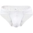 thumbnail image 4 of Ropa interior de seda helada para hombre, ropa interior sexy de cintura baja, transpirable, de color sólido, ropa interior fina, 4 of 5