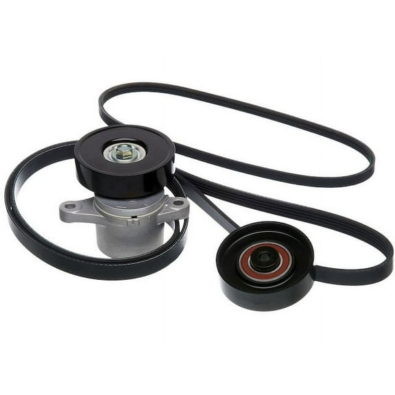 Serpentine Belt Drive Component Kit - Compatible with 1999 - 2003 Chevy Tracker 2.0L 4-Cylinder GAS with AC 2000 2001 2002