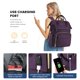 thumbnail image 3 of Mochila LOVEVOOK College para portátil de 15,6 pulgadas, resistente al agua, color morado oscuro, 3 of 8