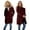 Wine, variant on Womens Maternity Puffer Jacket Winter Long Hooded Parka With Pockets Warm Coat