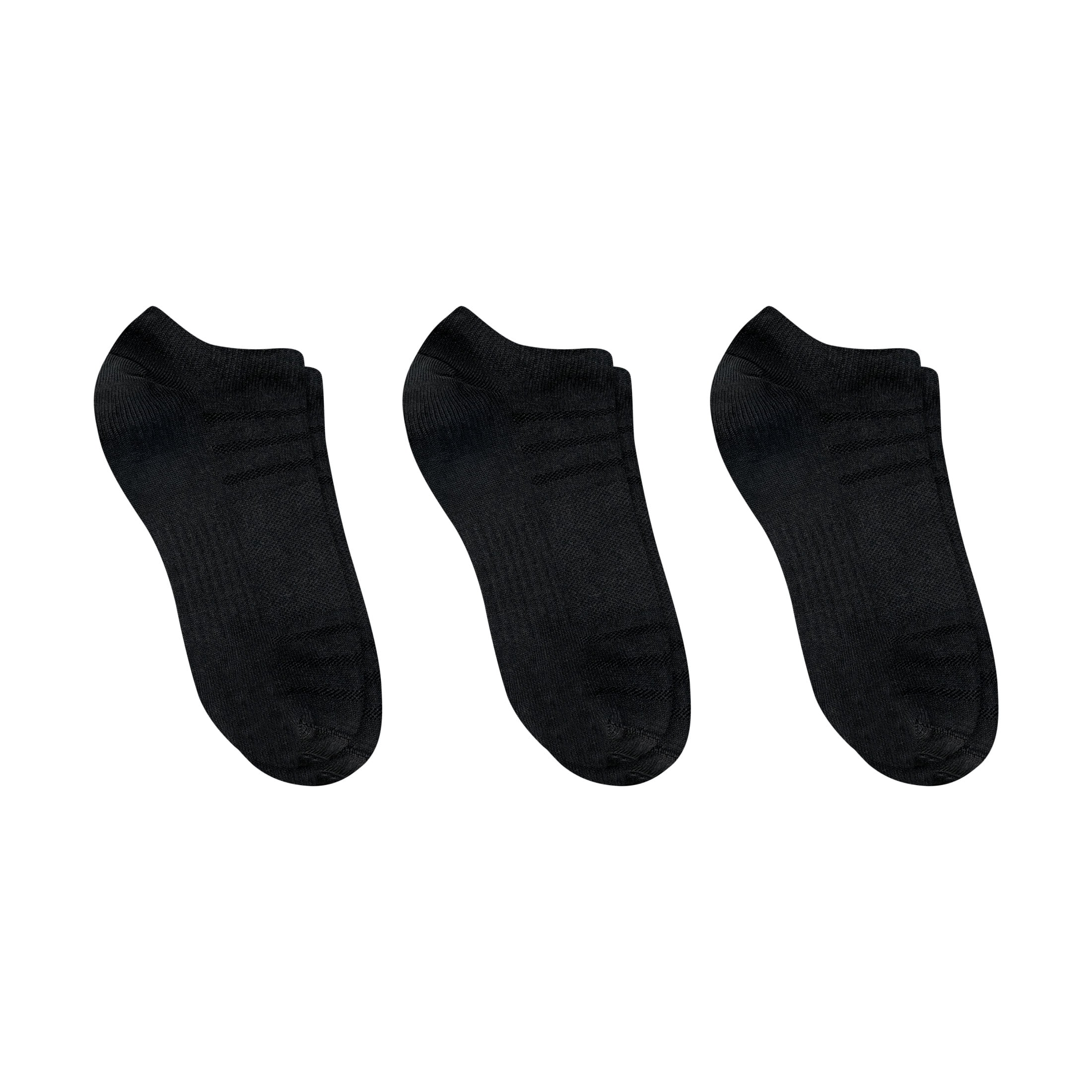 Hanes Mens No-Show Socks Value Pack, 3-Pack, Moves X-Temp 360-Degree Stretch Socks for Men