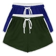thumbnail image 2 of YOIAVAIOY Womens Mesh Running Shorts 3 Inch Quick Dry Lightweight Shorts Gym Workout Athletic Shorts with Pockets Blue M, 2 of 6