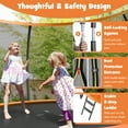 thumbnail image 3 of Topbuy Trampoline 12FT Recreational Trampoline with Ladder Enclosure Safety Pad and Anti-Rust Galvanized Steel Frame Orange, 3 of 9