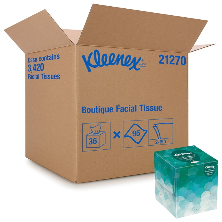 Kimberly-Clark, Kleenex Boutique Facial Tissue Box, 95 Count, 36