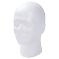 thumbnail image 2 of Mialoley Male Solid White Manikin Head, Hat Wig Glasses Model Display Stand, 2 of 6