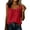 RYE1-Red, variant on Brqkzdu Womens Tank Tops Ruffle Crew Neck Sleeveless Shirts Casual Split Button Lightweight Breathable Beach Tank Top