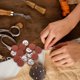 thumbnail image 4 of TABLETREANDS 20Ud Botones Redondos Con De Tela Chocolate Para Chaquetas Suéteres Y Prendas Diversas, 4 of 6
