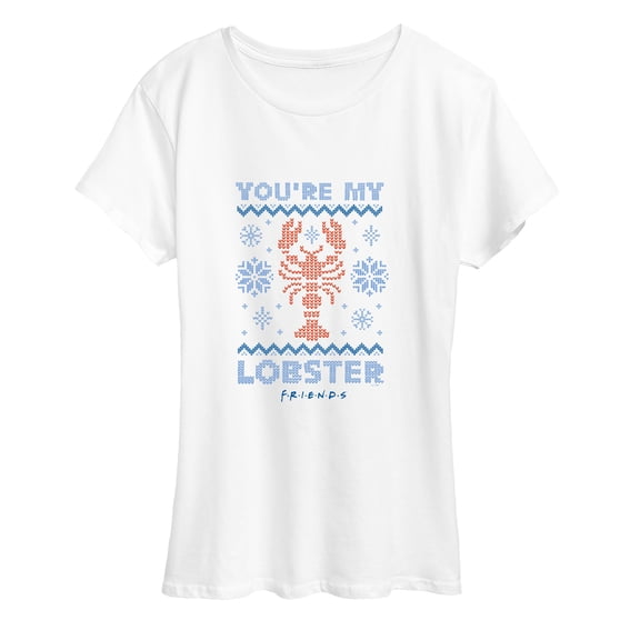Friends - You're My Lobster Ugly Sweater Short Sleeve Graphic T-Shirt