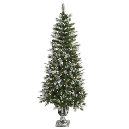 6 5 pre lit frosted country pine cone potted artificial 6 5 pre lit frosted country pine cone potted artificial