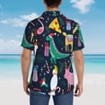 thumbnail image 4 of Disketp Hawaiian Shirts For Men,Cute Funny Animals Print Mens Casual Short Sleeve Button Down Shirts Beach Shirt, 4 of 7