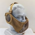 thumbnail image 2 of CSChome Protective Gaming Gear Airsoft Face Guard Lightweight Breathable Ear Protection Face Camping Cosplay Prop, 2 of 7