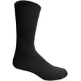 thumbnail image 5 of SOCKS'NBULK 12 Pair Mens King Size Crew Socks, Big and Tall Sports Athletic Socks, 13-16 (Black), 5 of 5