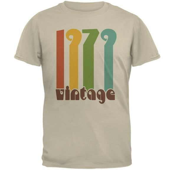 Milestone Birthday 1979 70's Color Bar Mens T Shirt