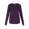 thumbnail image 3 of ClimateRight by Cuddl Duds Women's Warm Stretch Fleece Long Sleeve Crew Neck Thermal Base Layer Top, Sizes XS to 4X, 3 of 4