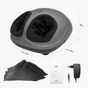 Breo Shiatsu Foot Massager with Heat, Deep Kneading for Plantar Fasciitis, Fits Men Size 12, Gift