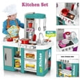 thumbnail image 2 of Cocina de Juguete Candy Toys Cocina Con Agua Luz Y Sonido 53 Pzs Altura 72.53 Cm Verde, 2 of 2
