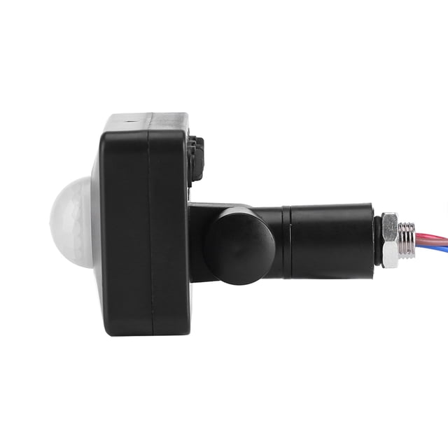 Black Infrared Motion Sensor, PIR Switch Lighting Sensor Detector Wall Pavement Switch Outdoor