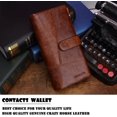 thumbnail image 2 of Contacts Genuine Leather Cowhide Mens Secretary Long Zipper Wallet 12 Card Slots Christmas gift, 2 of 4
