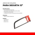 thumbnail image 2 of Arco AJUSTABLE para segueta SANTUL ALTA RESISTENCIA 12' 7193, 2 of 3