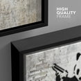 thumbnail image 4 of wall26 Framed Canvas Print Wall Art Banksy Panda with Handguns on Wall Cities Animals Digital Art Modern Art Chic Scenic Dark Black and White for Living Room, Bedroom, Office - 16x24 Black, 4 of 5