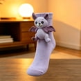 thumbnail image 4 of FAIOROI 3D Plush Animal Crew Socks for Women, Cute Cartoon Stuffed Toy Socks, Soft Cozy Knit Holiday Christmas Sock, 4 of 7