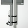 thumbnail image 5 of M&T Displays Floor Stand Universal Holder for Liquid/Lotion Soap or Hand Sanitizing Products with 4.33x4.33x9.84 Inch Opti Snap Frame Message Sign Post, Face Mask, Disposable Glove, Facial Tissue, 5 of 8