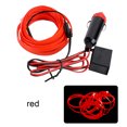 thumbnail image 2 of relayinert Car Interior Lighting LED Strip Car LED Wire Rope Tube Line flexible Neon Light Car Decor Light Red 1Set, 2 of 4