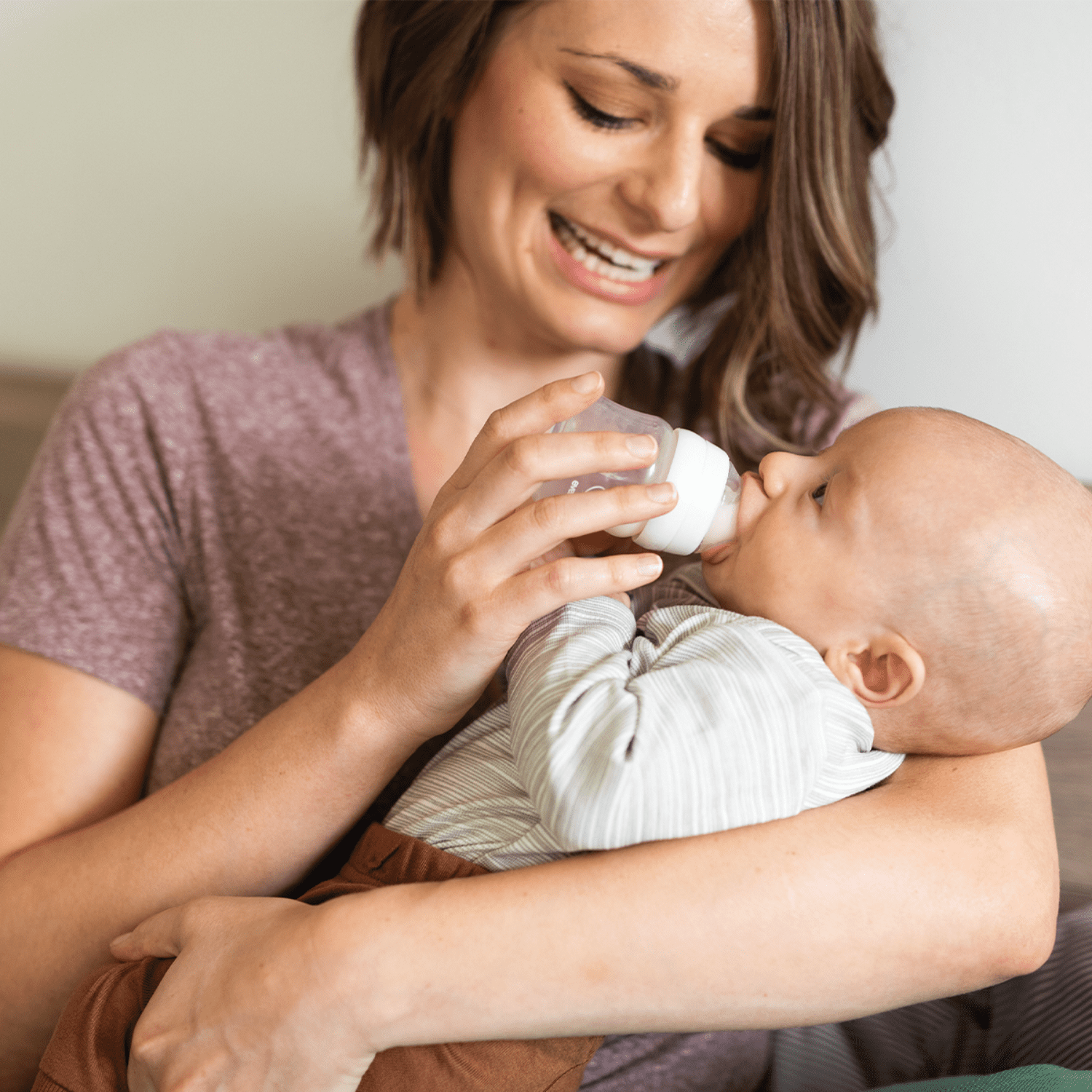 Evenflo Balance+ Wide Neck Baby Bottles, Clear/White, 5oz, 2-Pack