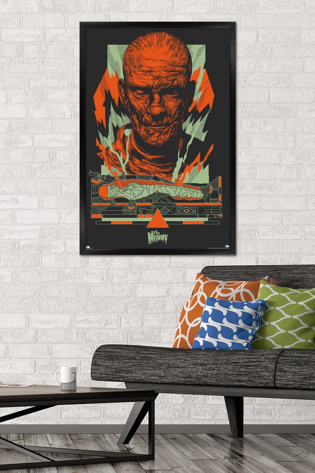 The Mummy - Illustration Wall Poster, 22.375" x 34" Framed