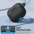 thumbnail image 3 of Funda de Silicona Negra para AirPods 4 (2024) con Cierre Magnético y Llavero que Incluye Kit de Limpieza 3 en 1 para Protección Total, 3 of 7