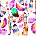 thumbnail image 1 of Metal Light Switch Plate Cover Colorful Beaded Feather Shell Dreamcatcher DRM014, 1 of 13