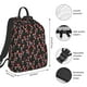 thumbnail image 2 of Disketp Red Mushrooms Mochila Ligera e Impermeable, Mochila de Día Resistente para Viajes, Senderismo y Uso Diario para Hombre y Mujer, 2 of 7