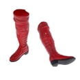 thumbnail image 3 of Botas Altas de Goma a Escala 1/6 Botas hasta La a Media Pierna para Juguetes de s de Acción de 12 '' rojo Baoblaze Zapatos de figura de acción, 3 of 8