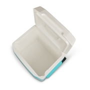 Igloo 16 QT Laguna Hard Side Ice Chest Cooler with Wheels, Aqua Blue