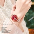 thumbnail image 4 of Reloj Con Banda De Acero Para Mujer, Reloj De Pulsera Con Banda De Acero Luminoso Para Mujer Con Calendario Para La Escuela, 4 of 7