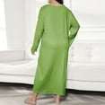thumbnail image 4 of biudgviw Plus Size Nightgowns for Women Long Sleeve Sleep Shirts Casual Full Length Pajama Dress Loose Crewneck Loungewear, 4 of 4